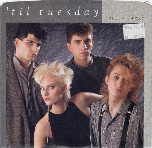 'Til Tuesday : Voices Carry (7", Single, Styrene, Pit)