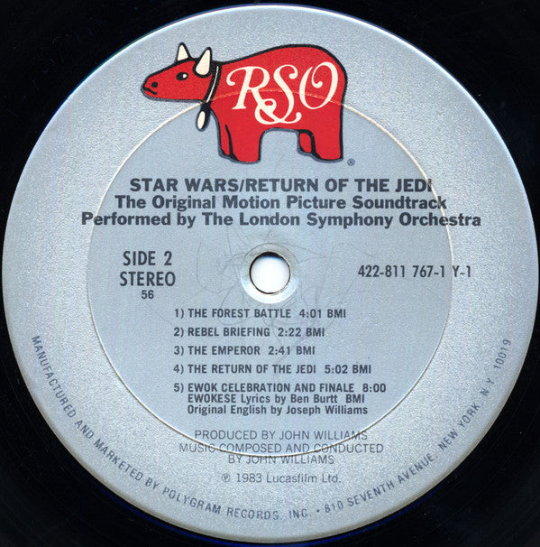 John Williams (4) : Star Wars / Return Of The Jedi (The Original Motion Picture Soundtrack) (LP, Album, 56-)