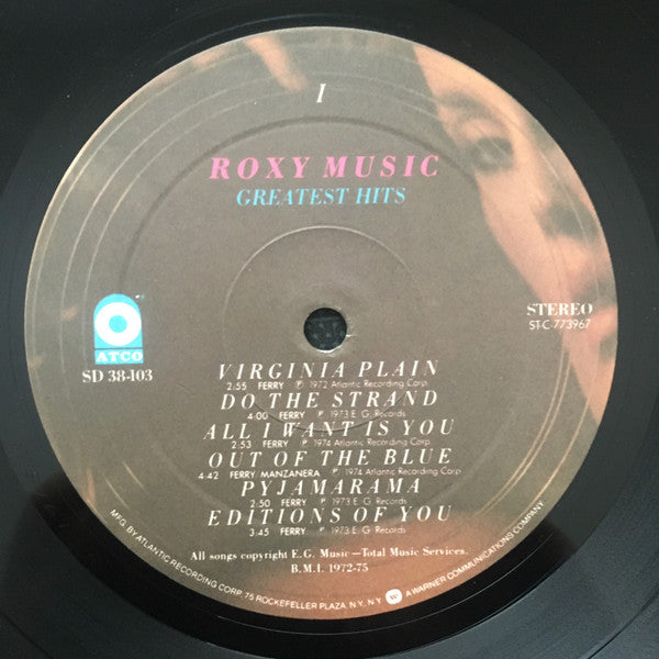 Roxy Music : Greatest Hits (LP, Comp, Spe)