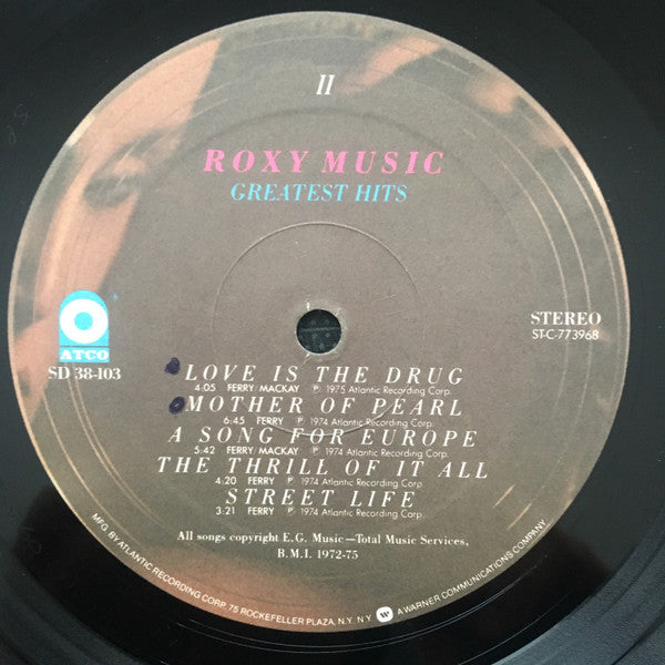 Roxy Music : Greatest Hits (LP, Comp, Spe)