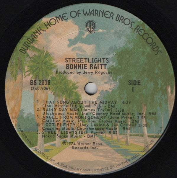 Bonnie Raitt : Streetlights (LP, Album, Ter)