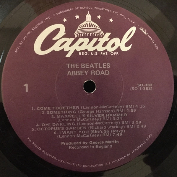The Beatles : Abbey Road (LP, Album, RE, Win)