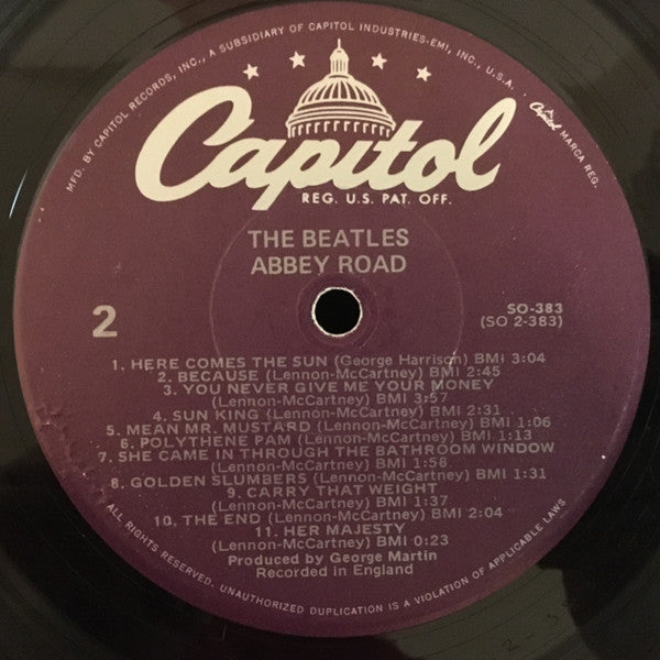 The Beatles : Abbey Road (LP, Album, RE, Win)