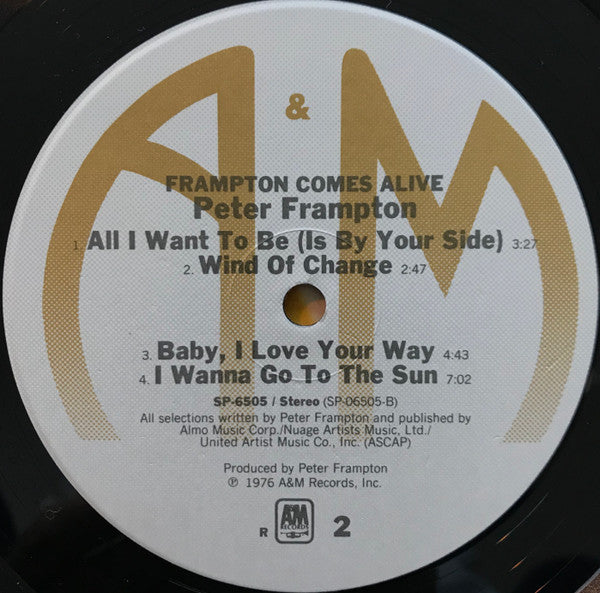 Peter Frampton : Frampton Comes Alive! (2xLP, Album, RE, Ind)