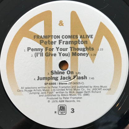 Peter Frampton : Frampton Comes Alive! (2xLP, Album, RE, Ind)