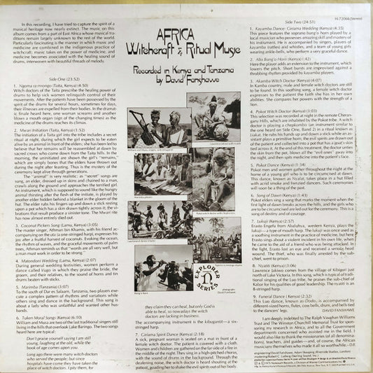 Various : Africa (Witchcraft & Ritual Music) (LP, Album)