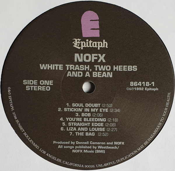 NOFX : White Trash, Two Heebs And A Bean (LP, Album, RE)