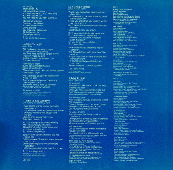 Olivia Newton-John : Making A Good Thing Better (LP, Album, Gat)