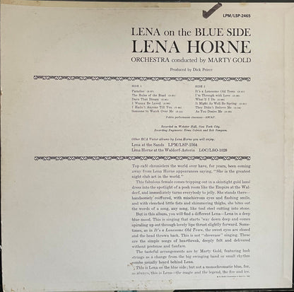 Lena Horne : Lena On The Blue Side (LP, Album, Mono, Ind)