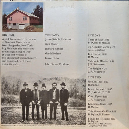 The Band : Music From Big Pink (LP, Album, RE, RP, Gre)