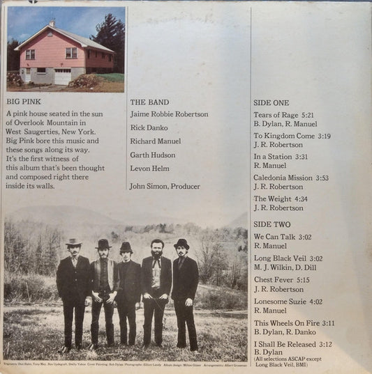 The Band : Music From Big Pink (LP, Album, RE, RP, Gre)