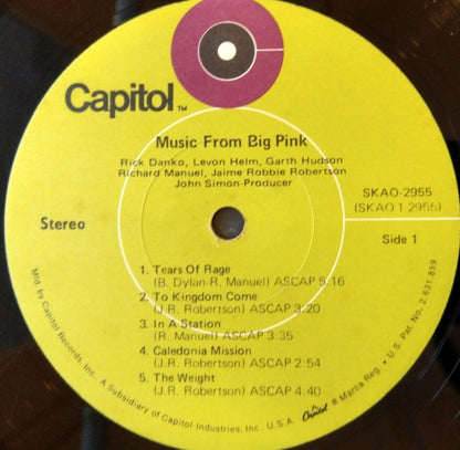The Band : Music From Big Pink (LP, Album, RE, RP, Gre)