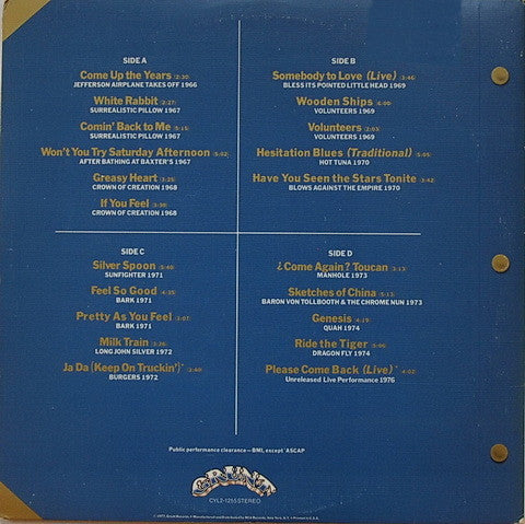 Jefferson Airplane : Flight Log (1966 - 1976) (2xLP, Comp, Gat)