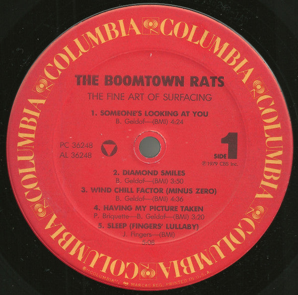 The Boomtown Rats : The Fine Art Of Surfacing (LP, Album, RE, Car)