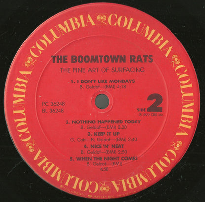 The Boomtown Rats : The Fine Art Of Surfacing (LP, Album, RE, Car)