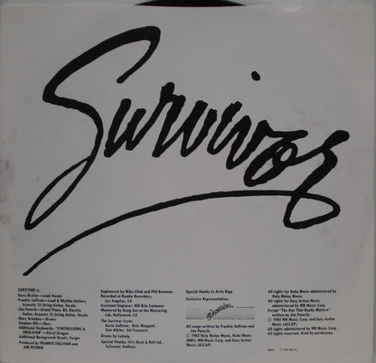 Survivor : Eye Of The Tiger (LP, Album, Pit)
