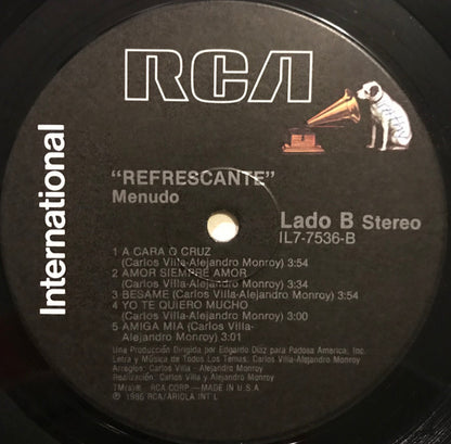 Menudo : Refrescante (LP, Album)
