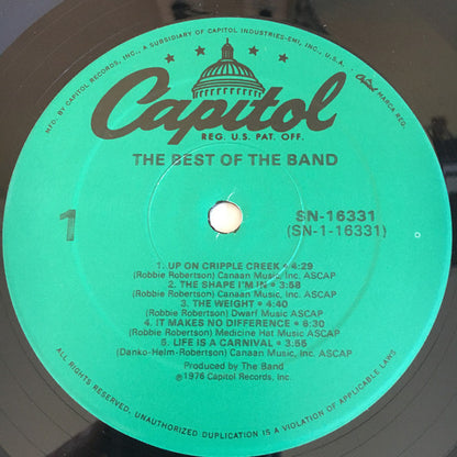 The Band : The Best Of The Band (LP, Comp, RE)