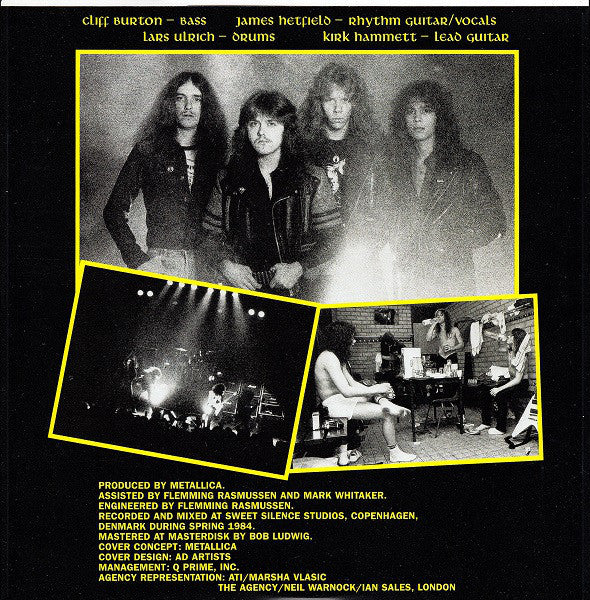 Metallica : Ride The Lightning (LP, Album, RE, RM)
