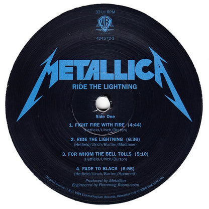 Metallica : Ride The Lightning (LP, Album, RE, RM)