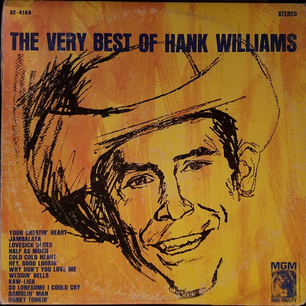 Hank Williams : The Very Best Of Hank Williams (LP, Comp, RE)