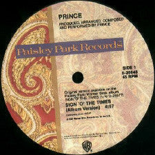 Prince : Sign "O" The Times (12", Maxi, SRC)