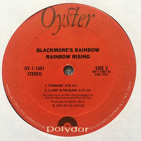 Blackmore's Rainbow* : Rainbow Rising (LP, Album, Ter)