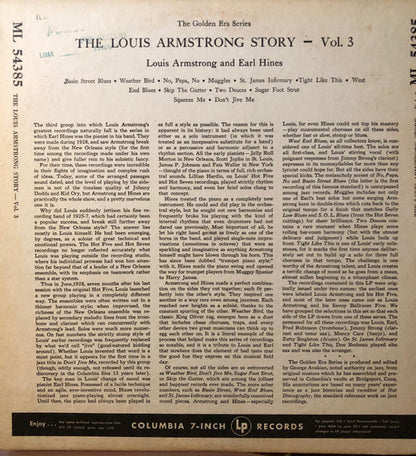 Louis Armstrong And Earl Hines : The Louis Armstrong Story, Volume III:  Louis Armstrong And Earl Hines (LP, Comp, Mono)