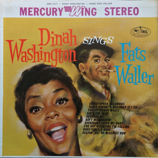 Dinah Washington : Dinah Washington Sings Fats Waller (LP, Album, RE, Ric)