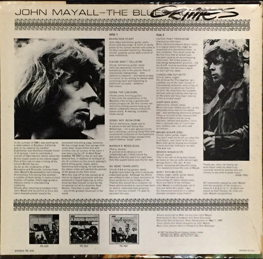 John Mayall : The Blues Alone (LP, Album, Ter)