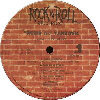 "Weird Al" Yankovic : Dare To Be Stupid (LP, Album, Pit)