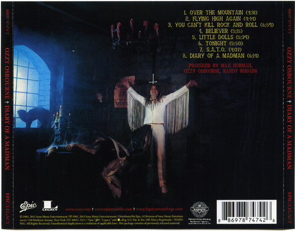 Ozzy Osbourne : Diary Of A Madman (CD, Album, RE, RM)
