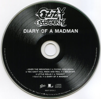 Ozzy Osbourne : Diary Of A Madman (CD, Album, RE, RM)