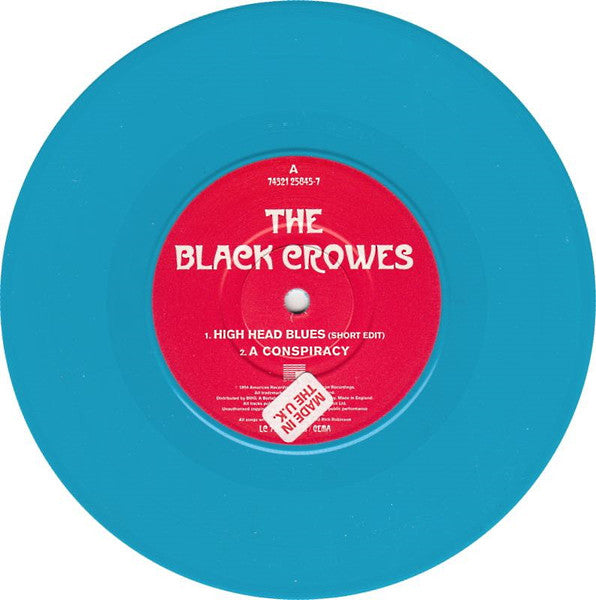 The Black Crowes : High Head Blues / A Conspiracy (7", Single, Ltd, Blu)