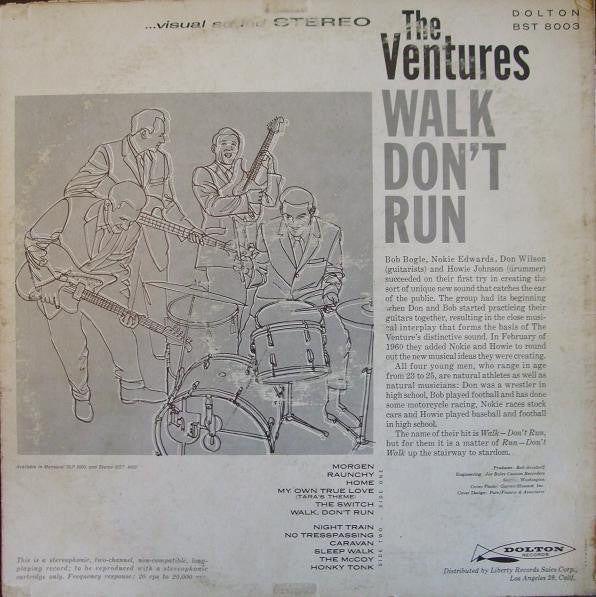 The Ventures : Walk Don't Run  (LP, Album, RE)