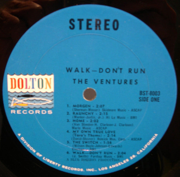 The Ventures : Walk Don't Run  (LP, Album, RE)