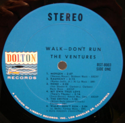 The Ventures : Walk Don't Run  (LP, Album, RE)