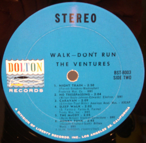 The Ventures : Walk Don't Run  (LP, Album, RE)