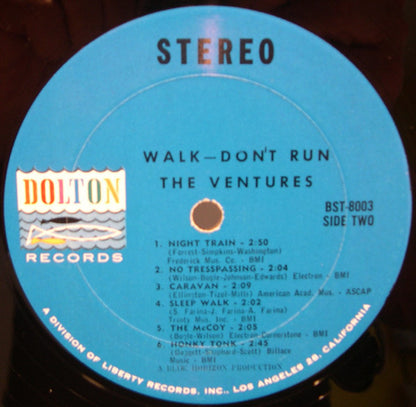 The Ventures : Walk Don't Run  (LP, Album, RE)