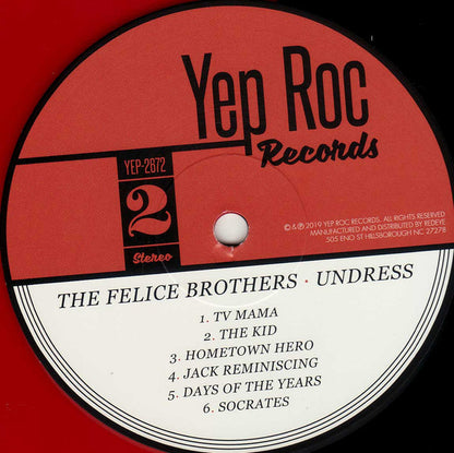 The Felice Brothers : Undress (LP, Album, Ltd, Red)