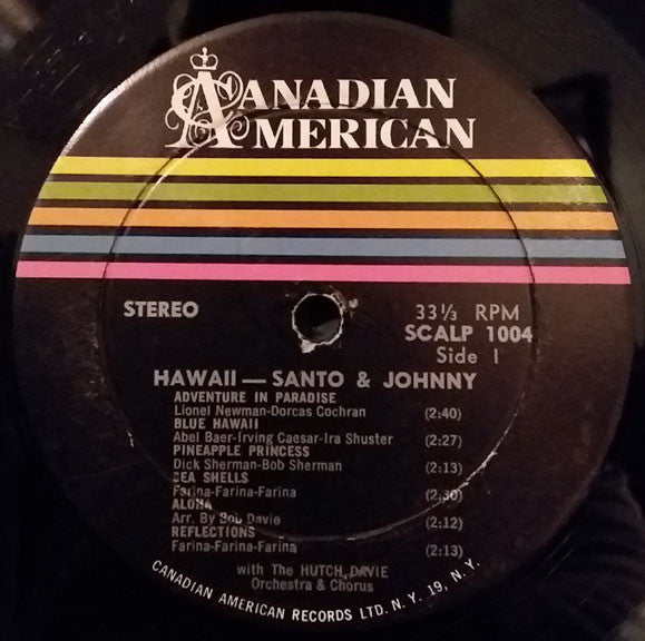 Santo & Johnny : Hawaii (LP, Album)