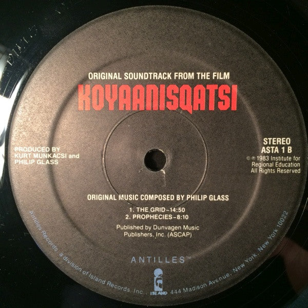 Philip Glass : Koyaanisqatsi (Life Out Of Balance) (Original Soundtrack Album From The Motion Picture) (LP, Album)