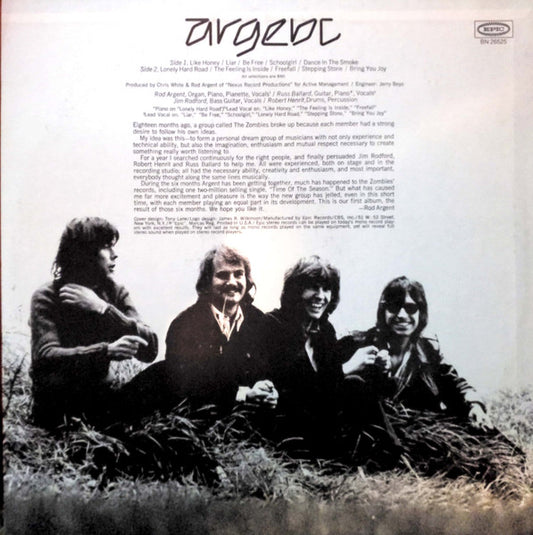 Argent : Argent (LP, Album, RE, Ter)