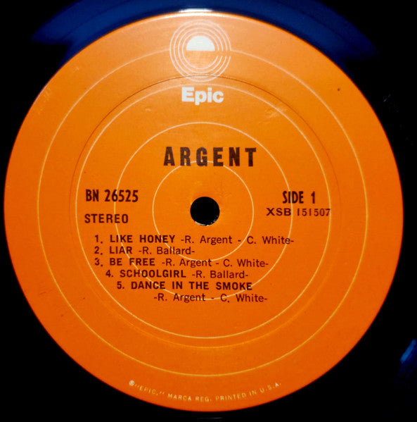 Argent : Argent (LP, Album, RE, Ter)