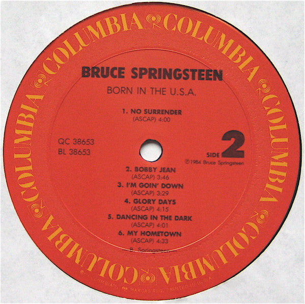 Bruce Springsteen : Born In The U.S.A. (LP, Album, Car)