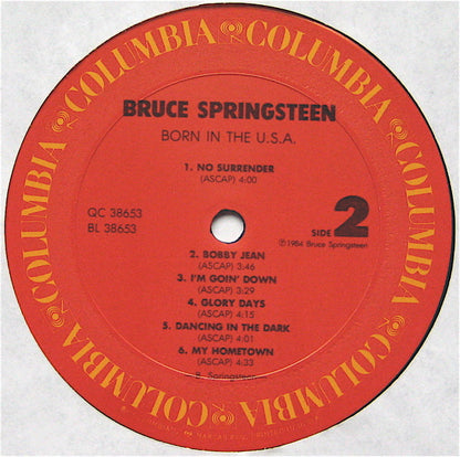 Bruce Springsteen : Born In The U.S.A. (LP, Album, Car)