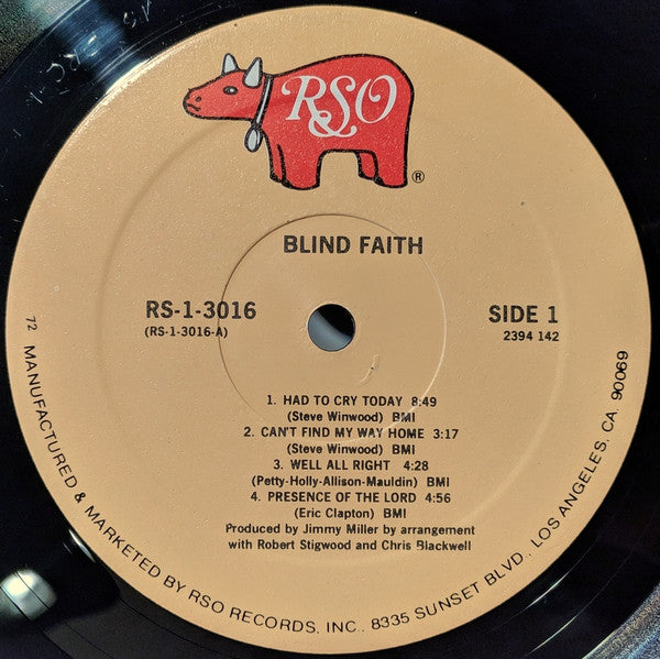 Blind Faith (2) : Blind Faith (LP, Album, RE, 72=)