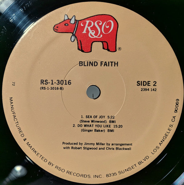 Blind Faith (2) : Blind Faith (LP, Album, RE, 72=)