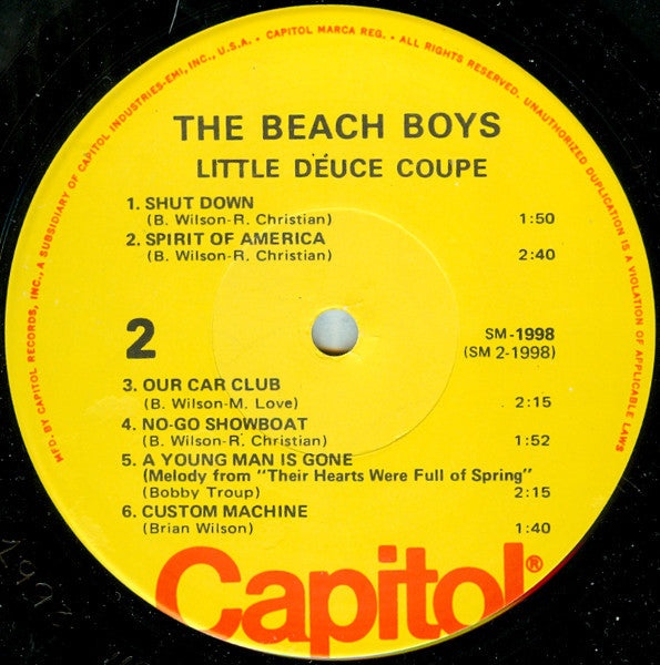 The Beach Boys : Little Deuce Coupe (LP, Album, RE, Jac)
