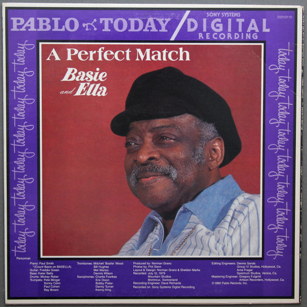 Ella* And Basie* : A Perfect Match (LP, Album, Red)